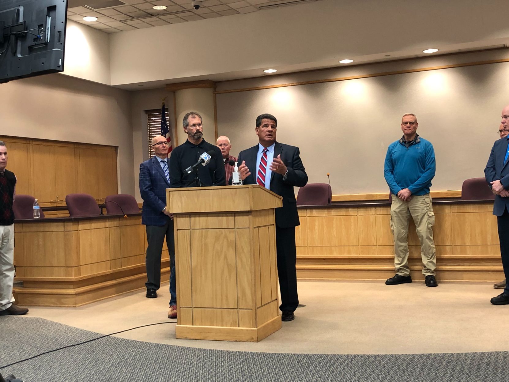 3/19/20 COVID-19 Lafayette press conference, Tony Roswarski